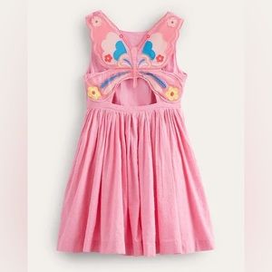 Mini Boden butterfly cross back dress, girl’s size 4/5